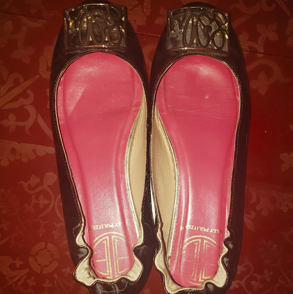 Lily Pulitizer Patent Leopard Flats